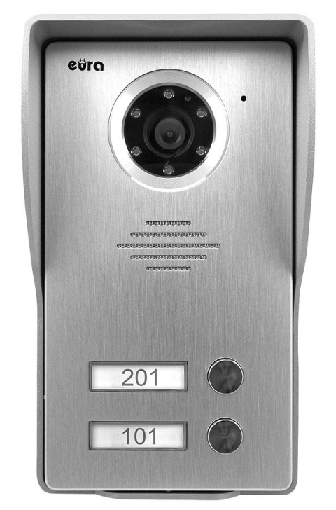 KASETA ZEWNĘTRZNA WIDEODOMOFONU „EURA" VDA-23A3 ''EURA CONNECT'' - dwurodzinna