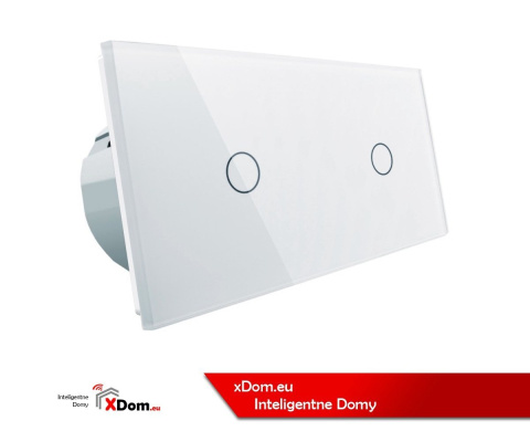 Włącznik dotykowy 2x pojedynczy LIVOLO VL-C7011 Kolor Biały