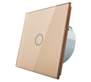 Włącznik dotykowy pojedynczy LIVOLO ZigBEE WiFi Szampański