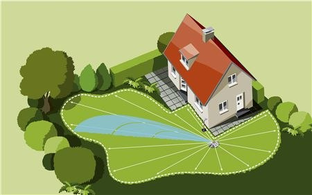 Gardena 1559-27 Sprinklersystem - zraszacz wynurzalny AquaContour automatic