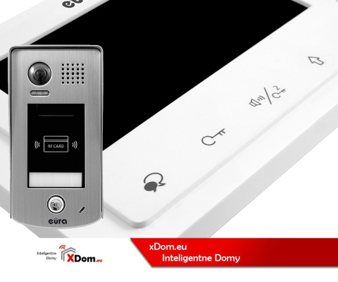 Zestaw wideodomofonu cyfrowego z czytnikiem RFID monitor 4.3'' EURA VDA-71A5_VDA32A5