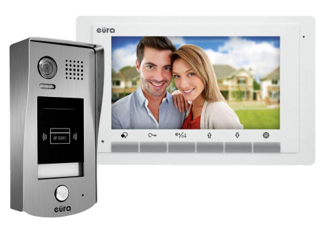 Zestaw wideodomofonu cyfrowego z czytnikiem RFID monitor 4.3'' EURA VDA-71A5_VDA49A5