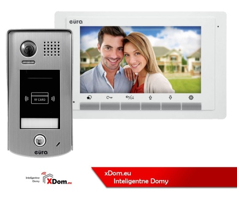 Zestaw wideodomofonu cyfrowego z czytnikiem RFID monitor 4.3'' EURA VDA-71A5_VDA49A5
