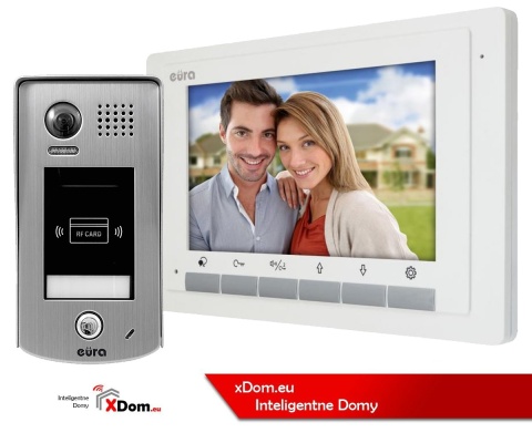Zestaw wideodomofonu cyfrowego z czytnikiem RFID monitor 4.3'' EURA VDA-71A5_VDA49A5