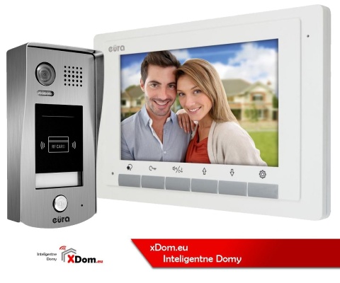 Zestaw wideodomofonu cyfrowego z czytnikiem RFID monitor 4.3'' EURA VDA-71A5_VDA49A5