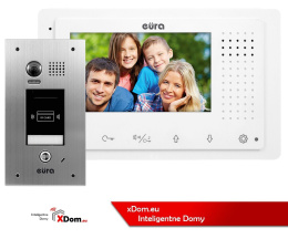 Zestaw wideodomofonu cyfrowego z czytnikiem RFID monitor 4.3'' EURA VDA-72A5_VDA23A5