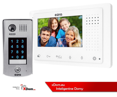 Zestaw wideodomofonu cyfrowego z szyfratorem monitor 4.3'' EURA VDA-73A5_VDA32A5