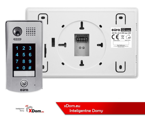 Zestaw wideodomofonu cyfrowego z szyfratorem monitor 4.3'' EURA VDA-73A5_VDA32A5