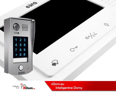 Zestaw wideodomofonu cyfrowego z szyfratorem monitor 4.3'' EURA VDA-73A5_VDA32A5