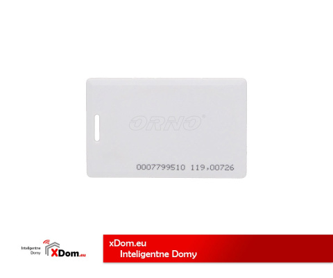 Karta zbliżeniowa kompatybilna z wideodomofonami Orno 125 kHz.
