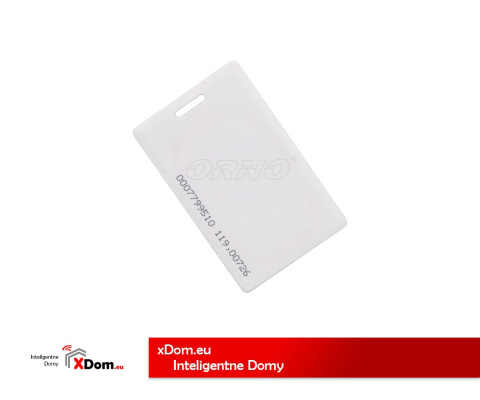 Karta zbliżeniowa kompatybilna z wideodomofonami Orno 125 kHz.