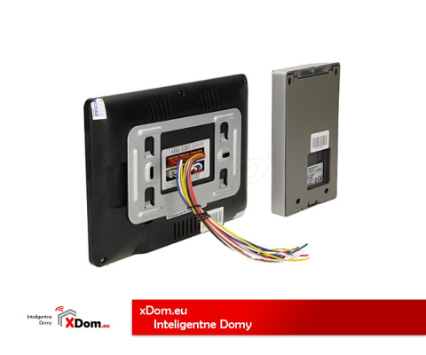 Zestaw wideodomofonowy 2-rodzinny OPT bezsłuchawkowy, kolor 7”, menu OSD, natynkowy, czarny, PARS MULTI