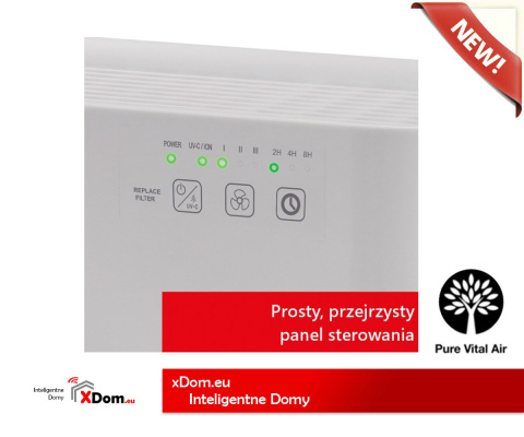 OCZYSZCZACZ POWIETRZA AP 8400 WEBBER FILTR TRÓJWARSTWOWY + LAMPA UV-C Z JONIZATOREM