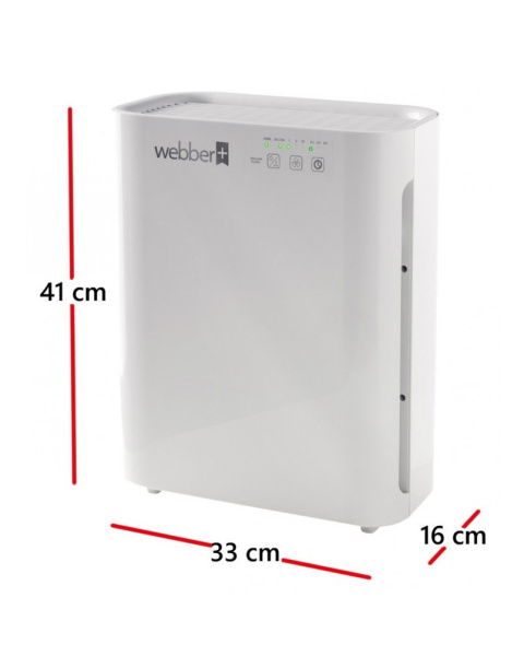 OCZYSZCZACZ POWIETRZA AP 8400 WEBBER FILTR TRÓJWARSTWOWY + LAMPA UV-C Z JONIZATOREM