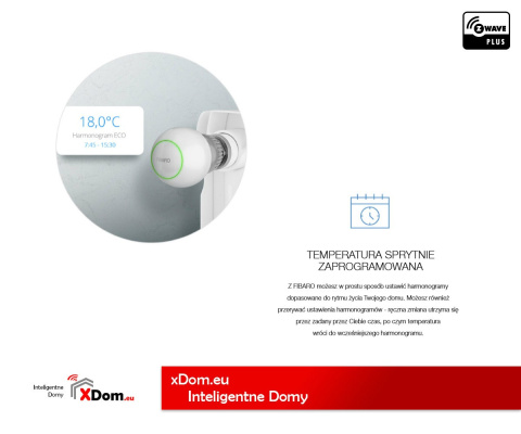 Zestaw Inteligentna głowica termostatyczna FIBARO The Heat Controller FGT 001 ZW5