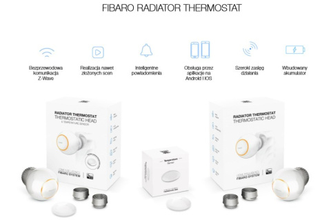 Zestaw Inteligentna głowica termostatyczna FIBARO The Heat Controller FGT 001 ZW5