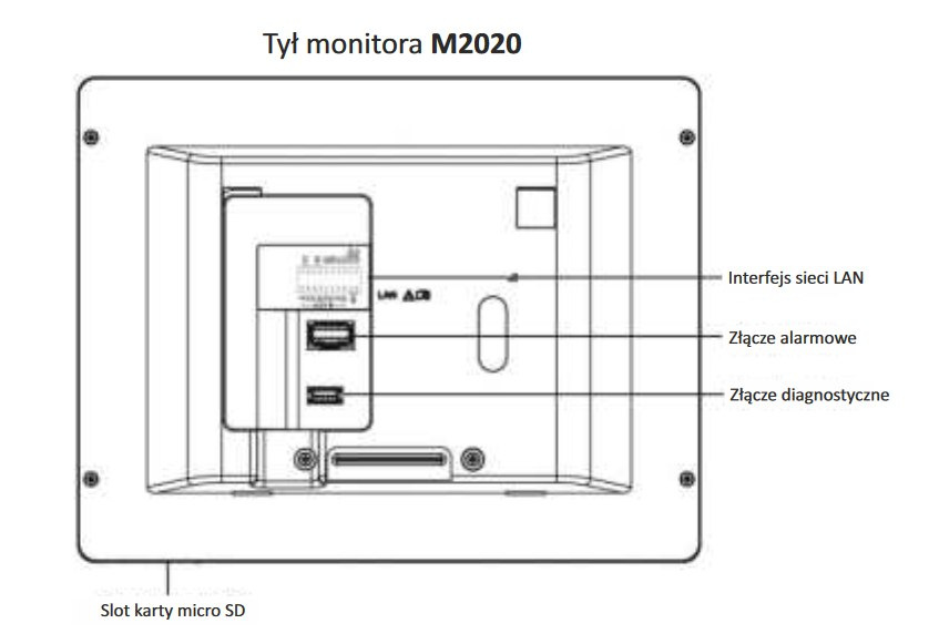 Zestaw natynkowy wideodomofonu IP Vidos czytnik RFID monitor 7''