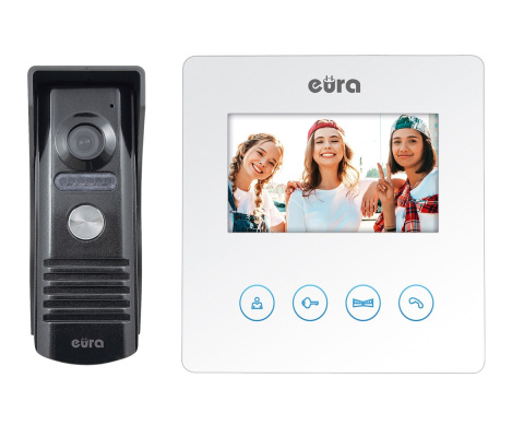 Wideodomofon EURA VDP-52A3"ATIRA" biały