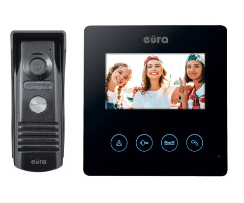 Wideodomofon EURA VDP-52A3"ATIRA" czarny