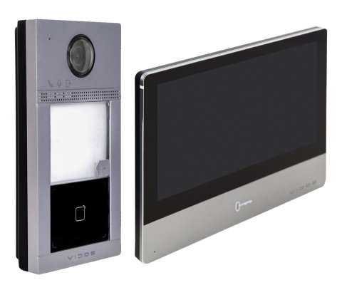 ZESTAW WIDEODOMOFONU IP Z CZYTNIKIEM RFID VIDOS S2401-P_M2020