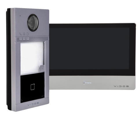 ZESTAW WIDEODOMOFONU IP Z CZYTNIKIEM RFID VIDOS S2401-P_M2020