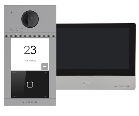 ZESTAW WIDEODOMOFONU IP Z CZYTNIKIEM RFID VIDOS S2401-P_M2020