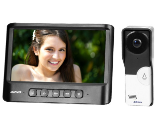 Zestaw wideodomofonowy, bezsłuchawkowy, kolor, LCD 7", czarny, IMAGO