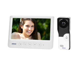 Zestaw wideodomofonowy, bezsłuchawkowy, kolor, LCD 7", biały, IMAGO