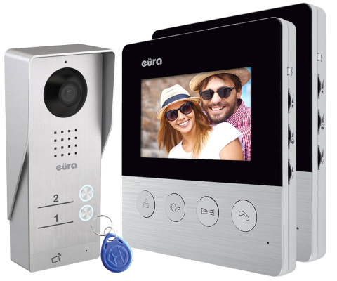 DWURODZINNY WIDEODOMOFON RFID VDA-92A3_VDA-19A3