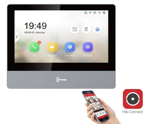 Hikvision monitor wideodomofonu IP DS-KH8350-WTE1