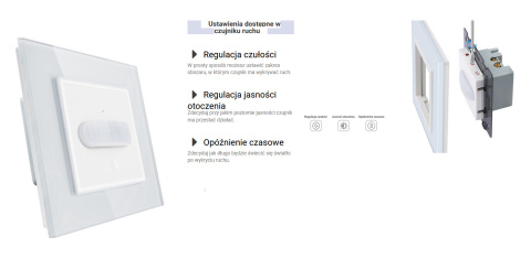 Czujnik ruchu LIVOLO VL-C700PIR Biały