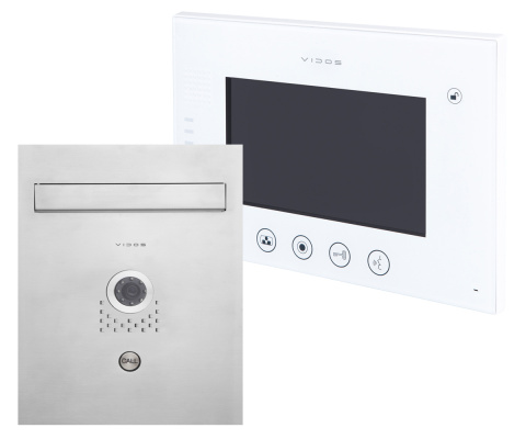 Zestaw wideodomofonu skrzynka na listy Vidos S551-SKP M670W