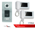Zestaw dwurodzinny wideodomofonu z czytnikiem kart RFID Vidos S562A_M670W-S2