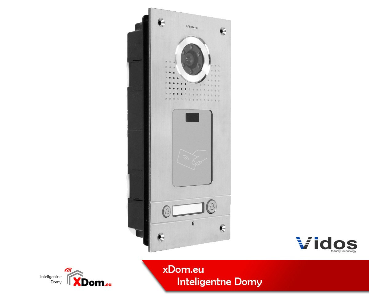 Zestaw dwurodzinny wideodomofonu z czytnikiem kart RFID Vidos S562A_M901S