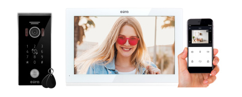 Wideodomofon WiFi Eura VDP-99C5 z czytnikiem RFID i szyfratorem