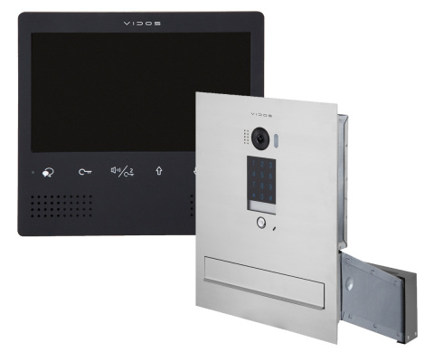 Wideodomofon skrzynka na listy z szyfratorem Vidos S1401D-SKM M1023B