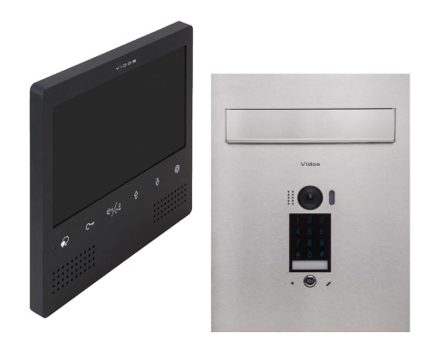 Wideodomofon skrzynka na listy z szyfratorem Vidos S1401D-SKP M1023B