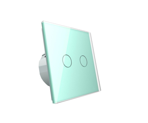 Włącznik dotykowy podwójny LIVOLO VL-C702 Zielony