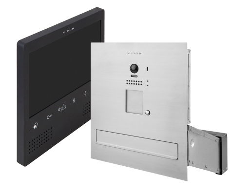 Zestaw wideodomofonu cyfrowego skrzynka na listy Vidos S1201A-SKM M1023B