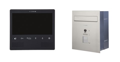 Zestaw wideodomofonu cyfrowego skrzynka na listy Vidos S1201A-SKP M1023B