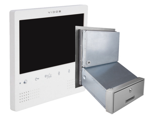 Wideodomofon skrzynka na listy z szyfratorem Vidos S1401D-SKM M1023W