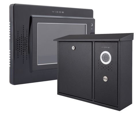 Zestaw wideodomofonu skrzynka na listy Vidos S551-SKN M320B