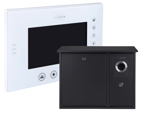 Zestaw wideodomofonu skrzynka na listy Vidos S551-SKN M670WS2