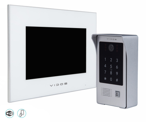 Wideodomofon WiFi z czytnikiem RFID i szyfratorem Vidos S20DA M10