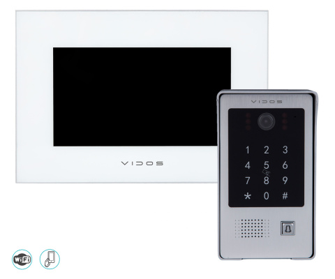 Wideodomofon WiFi z czytnikiem RFID i szyfratorem Vidos S20DA M10
