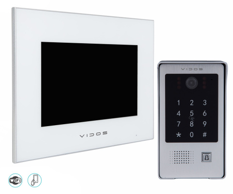 Wideodomofon WiFi z czytnikiem RFID i szyfratorem Vidos S20DA M10
