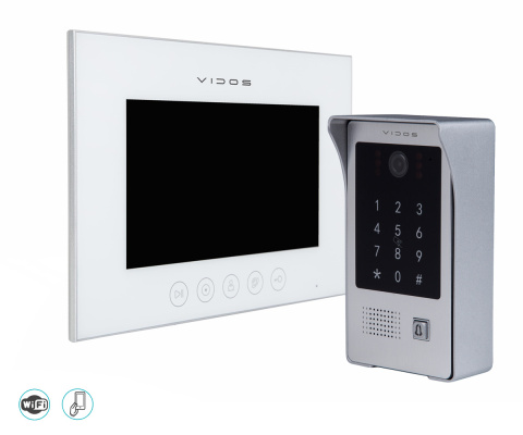 Wideodomofon WiFi z czytnikiem RFID i szyfratorem Vidos S20DA M11