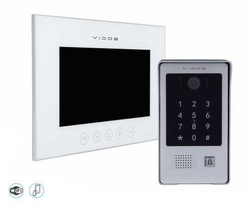 Wideodomofon WiFi z czytnikiem RFID i szyfratorem Vidos S20DA M11