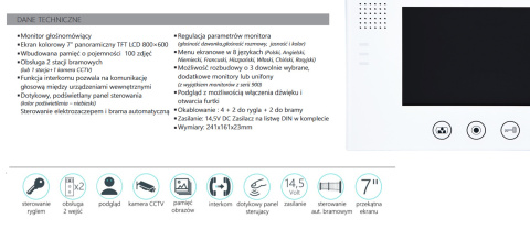 Wideodomofon z Szyfratorem Vidos S561D M670WS2