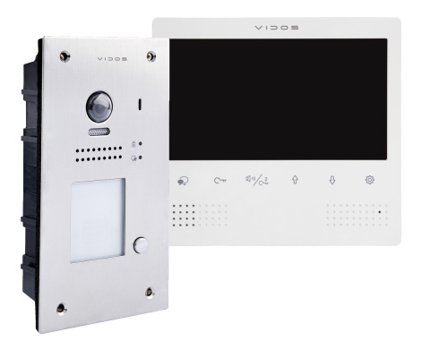 Zestaw cyfrowy wideodomofonu VIDOS S1201A_M1023W-2